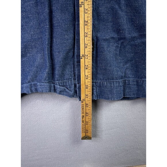 Vintage Karl Kani Denim Shirt Men's X-Large Relaxed Fit Blue Snap Closure - Picture 12 of 15
